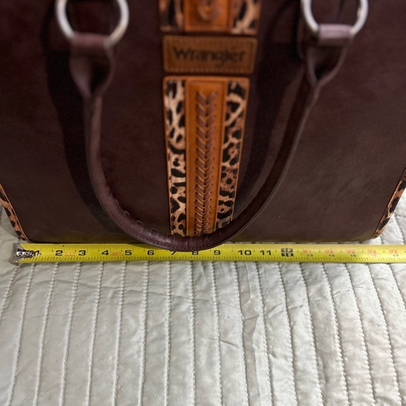 Wrangler Brown and Leopard Print Tote - Picture 2 of 4
